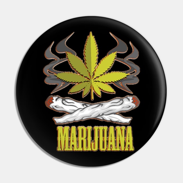 Marijuana Pin by Diamondkitten