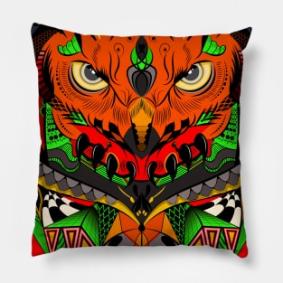 Owl zentangle design Pillow