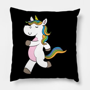 Unicorn as Runner at Jogging Pillow