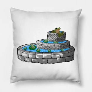 frog in a well Pillow