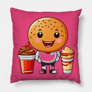 kawaii  junk food T-Shirt cute  funny Pillow