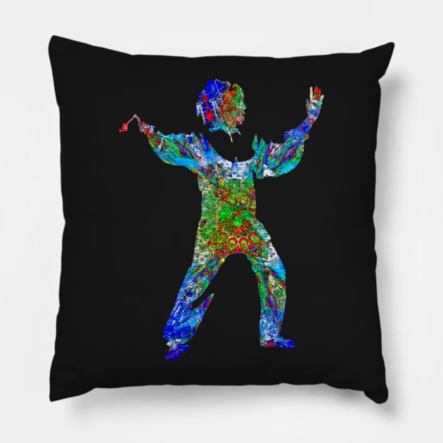 Tai Chi Posture Single Whip Pillow by crunchysqueak