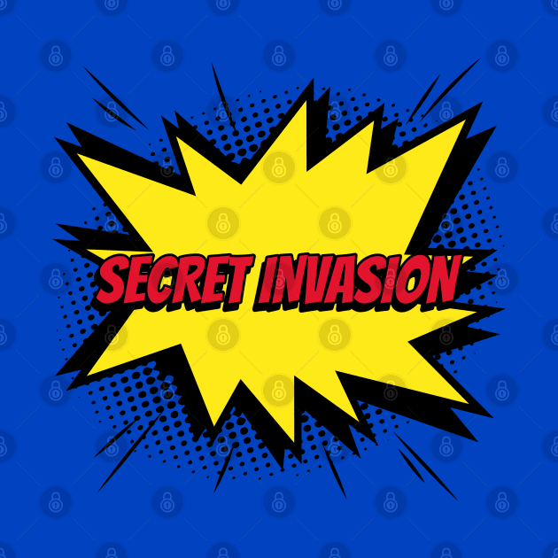 secret invasion comic kapow style artwork. by Created by JR