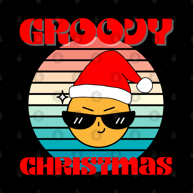 Christmas - Groovy Christmas, family christmas, family christmas t shirt, family pjama t shirt by DigillusionStudio