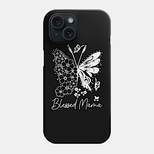 Blessed Mama Distressed Floral  - Celebrate Motherhood in Style Phone Case