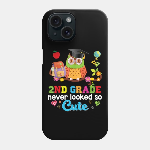 2nd Grade Never Looked So Cute Second Owl Back To School Kid Phone Case by FONSbually