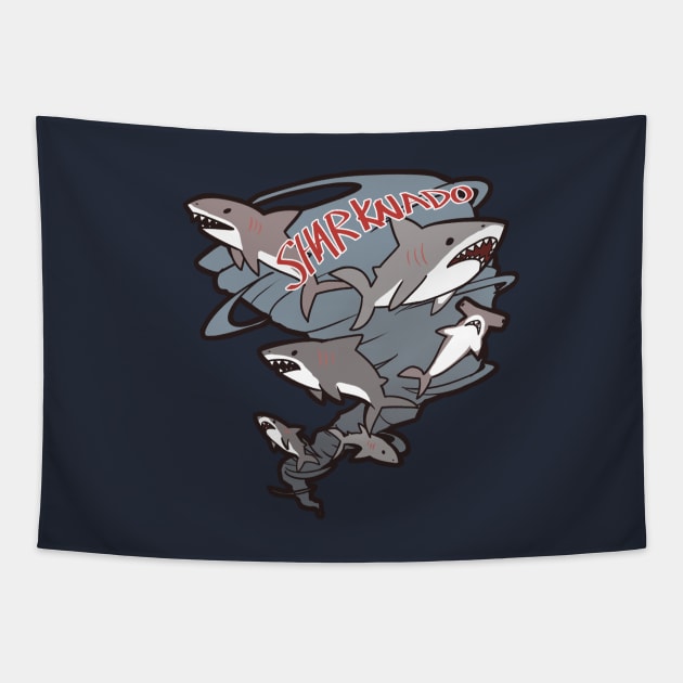 Sharknado Tapestry by owlapin