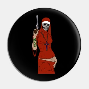 Skull nun Pin