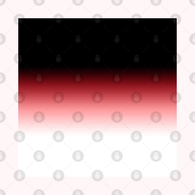 Black Red White Gradient Pattern Print by E