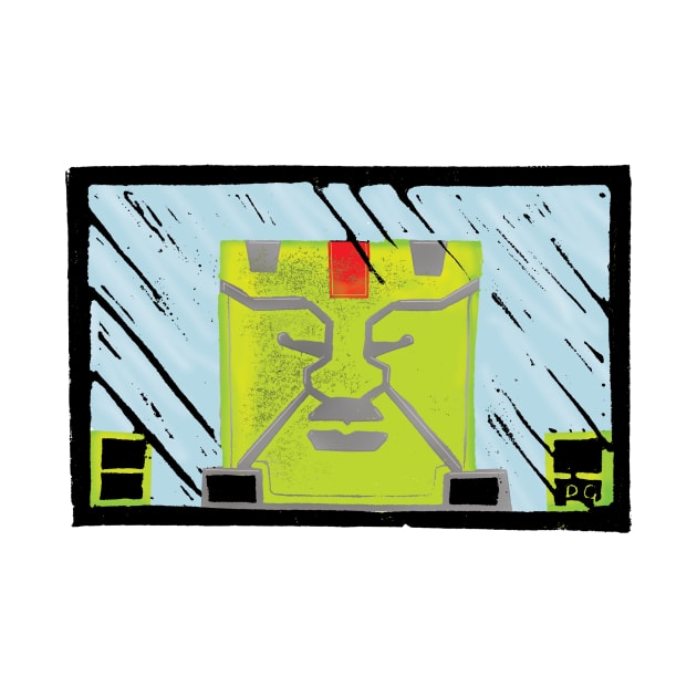 Bay Movie Ratchet Windscreen Sticker Face by DanGhileArt