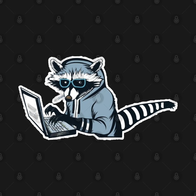 Raccoon Hacker by maxdax