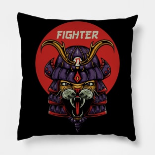 Cat Samurai Pillow