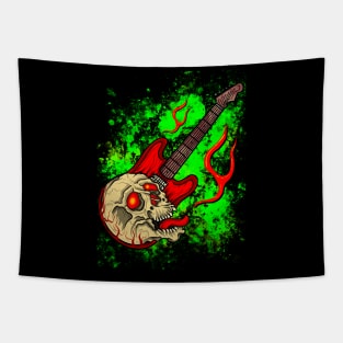 Skull guitar Tapestry