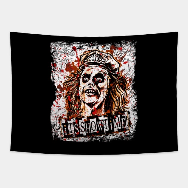Classic Photo Halloween Logo Movie Quotes Tapestry by Black Demon Bear