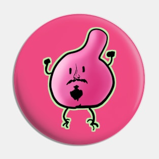 Whoopie cushion man Pin