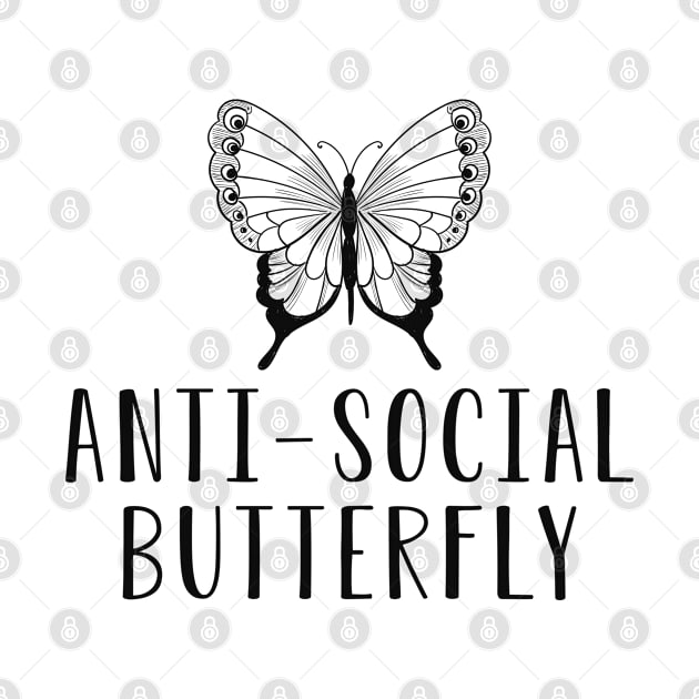 Introvert - Anti Social Butterfly by KC Happy Shop