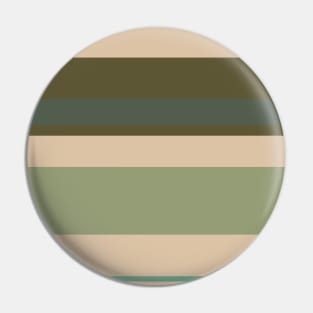 A fashionable farrago of Soldier Green, Beige, Grey/Green, Oxley and Gunmetal stripes. Pin