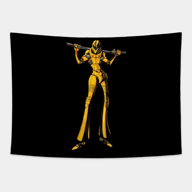 Kill Bill The Bride Beatrix Kiddo Mecha Tapestry by banditotees