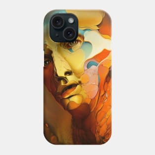 Abstract man portrait Phone Case