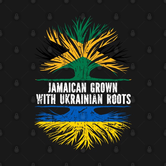 Jamaican Grown with Ukrainian Roots Flag by silvercoin