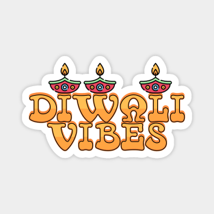 Retro Diwali Vibes Magnet