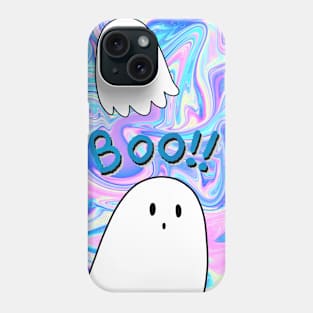 Ghosts and Bones Pastel Grunge Pattern Phone Case