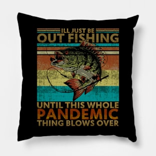 Funny Fishing T-shirt for Dad Pillow