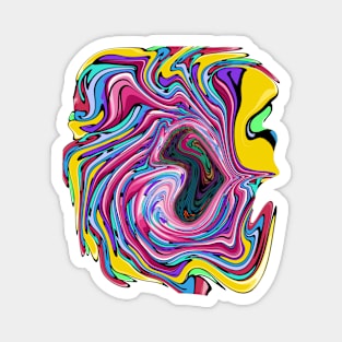 Marble abstract art Magnet