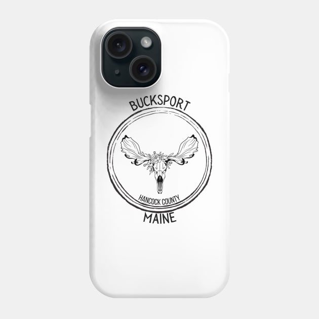 Bucksport Maine Moose Phone Case by TrapperWeasel