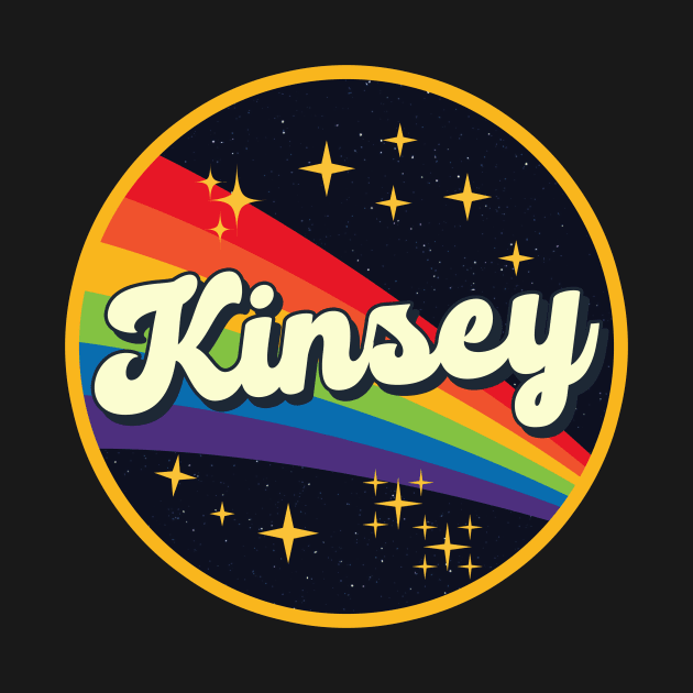 Kinsey // Rainbow In Space Vintage Style by LMW Art