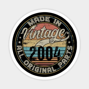 Classic 16th Birthday Gift For Men Women Vintage 2004 Magnet