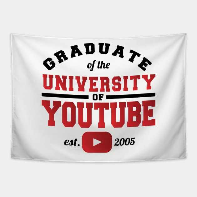 Graduate of the University of YouTube Tapestry by khearn151