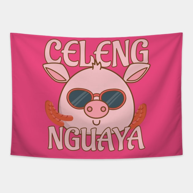 Celeng Nguaya Tapestry by RUS