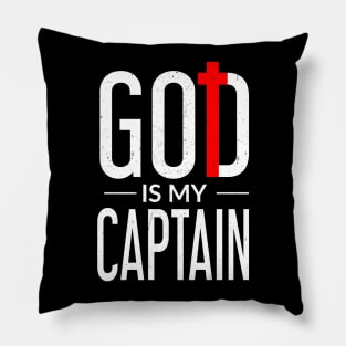 God is my Captain Pillow