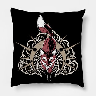 Sun Fox Red Pillow