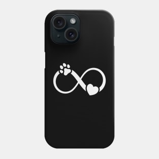 Infinity Paw Print Dog Love Phone Case