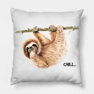 Sloth Hand Drawn Chill Pillow