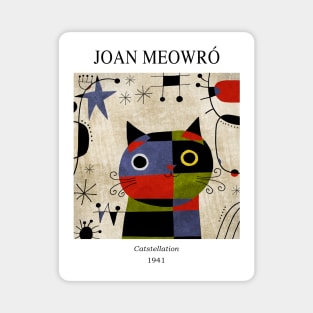 Joan Meowro Gallery Cat Magnet