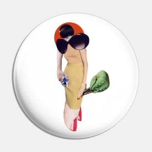 Shopping Girl Pin