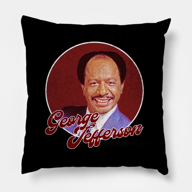 George Jefferson - Cleaners Pillow by karutees