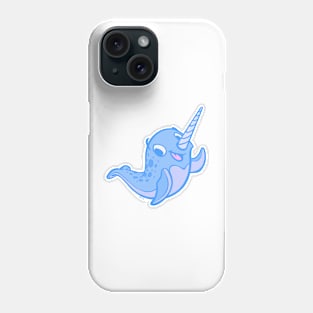 Happy Little Ice Narwhal Waves Hi! Phone Case