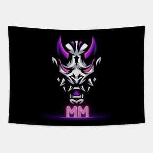 Purple Oni Mask Tapestry