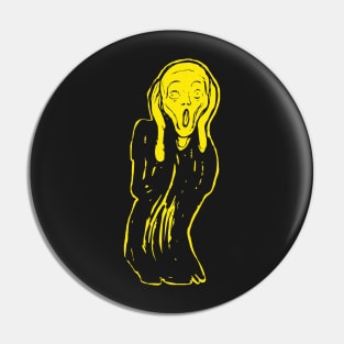 The Scream  minimalized Pin