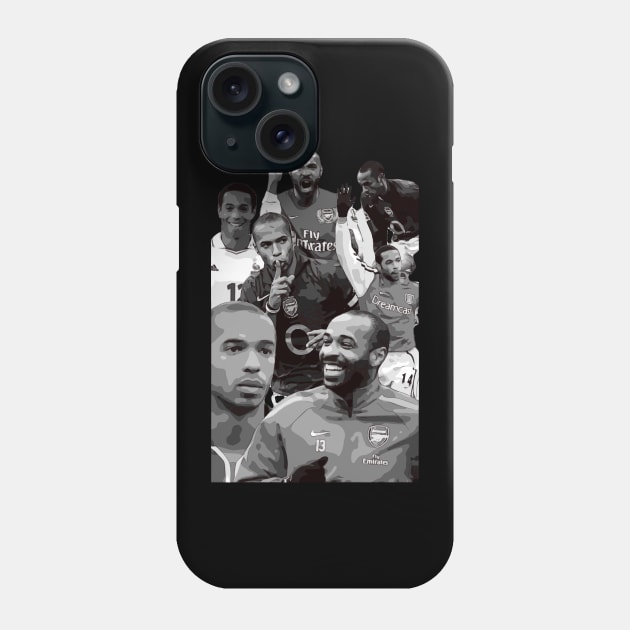 Thierry Henry Vector Art Phone Case by Playful Creatives