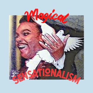 Magical Sensationalism (magician with flying dove) T-Shirt