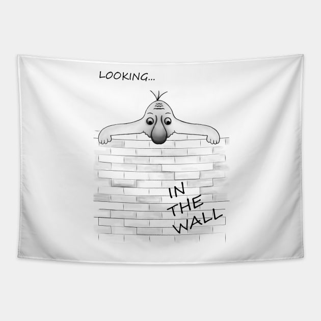 looking for the wall. Tapestry by Virginia Picón