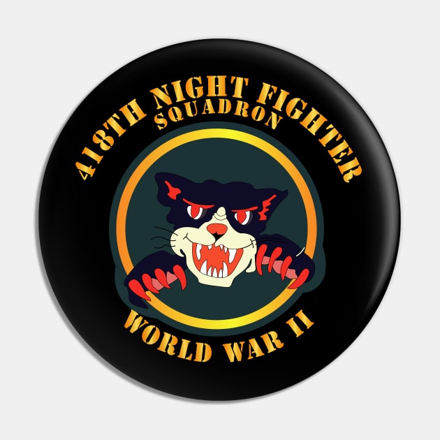 418th Night Fighter Squadron - 2nd Ver - WWII Pin by twix123844