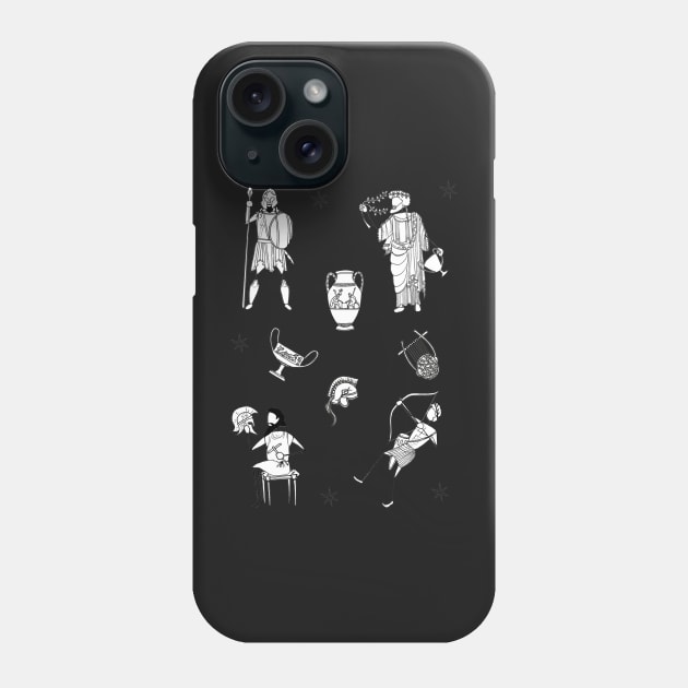 Greek Myth Comix - The Gods Sticker Pack 3 Phone Case by GreekMythComix