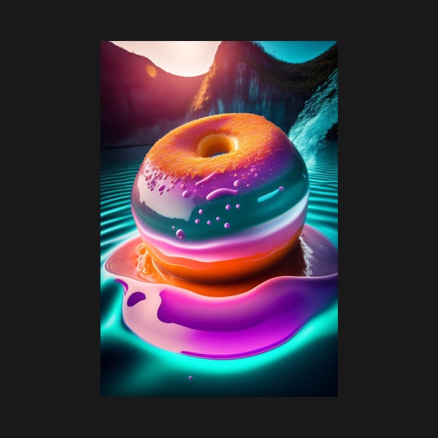 Giant Donuts in a jelly pool by Fun and Cool Tees