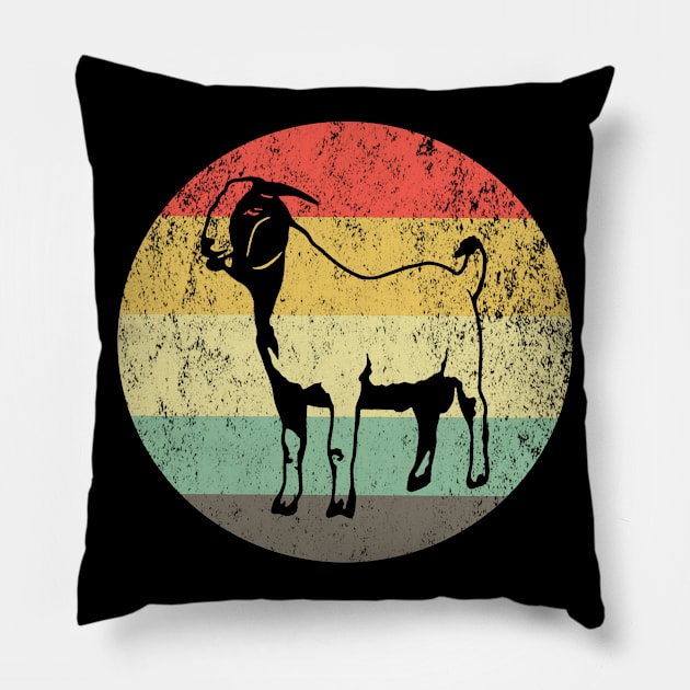 Vintage Sunset Goat Pillow by GypsyBluegrassDesigns